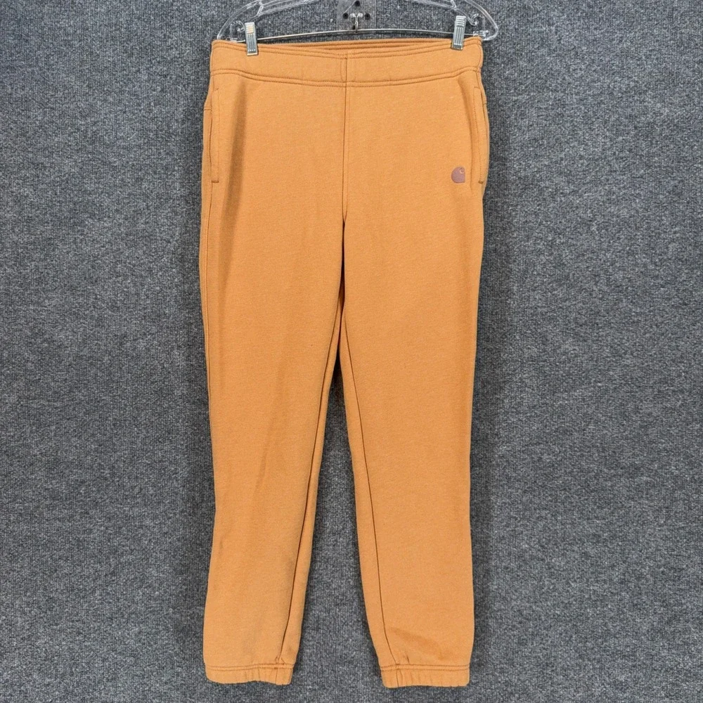 Carhartt Sweatshirt Sweatpants Set Womens Small/Medium Orange Graphic Lounge